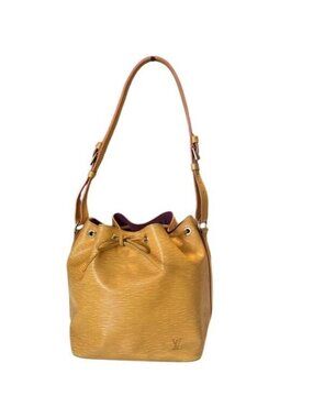 Louis Vuitton Epi Noe GM Yellow Drawstring Closure Bucket Bag AR1924
